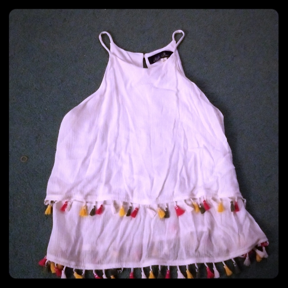 Tasseled tank top